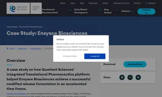 Preview of the Ensysce Biosciences Case Study