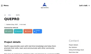 Preview of the QuePro Case Study