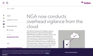 Preview of the National Geospatial Intelligence Agency Case Study