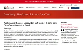 Preview of the The Orders of St John Care Trust Case Study