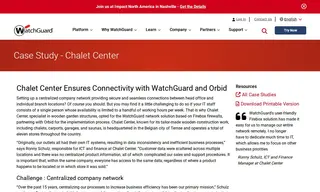 Preview of the Chalet Center Case Study