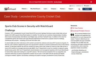 Preview of the Leicestershire County Cricket Club Case Study