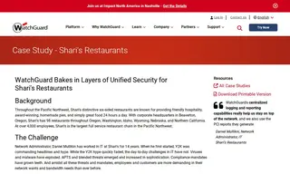 Preview of the Shari's Restaurants Case Study