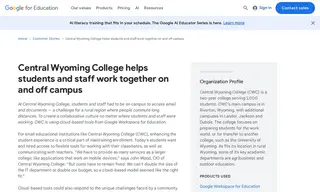 Preview of the Central Wyoming College Case Study