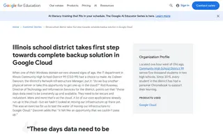 Preview of the Community High School District 99 Case Study