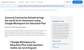 Preview of the Concord Community Schools Case Study