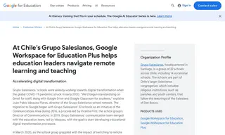 Preview of the Grupo Salesianos Case Study