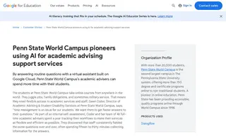 Preview of the Penn State World Campus Case Study