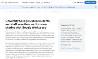 Preview of the University College Dublin Case Study