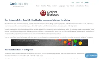 Preview of the China Select Case Study