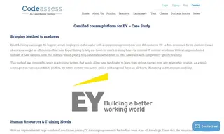 Preview of the Ernst & Young (EY) Case Study