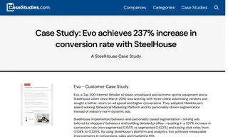 Preview of the Evo Case Study
