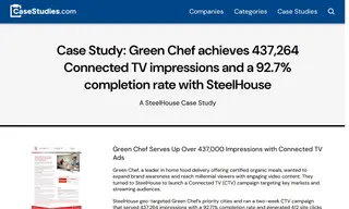 Preview of the Green Chef Case Study