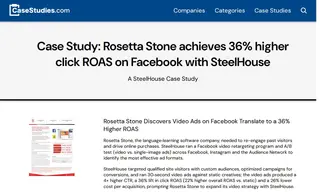 Preview of the Rosetta Stone Case Study