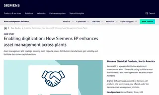 Preview of the Siemens Electrical Products Business, North America Case Study