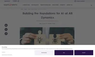Preview of the AB Dynamics Case Study