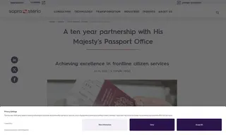 Preview of the His Majesty’s Passport Office Case Study
