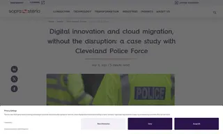 Preview of the Cleveland Police Case Study