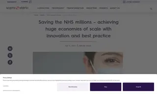 Preview of the NHS Shared Business Services (NHS SBS) Case Study