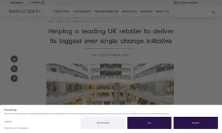 Preview of the Leading UK Retailer Case Study