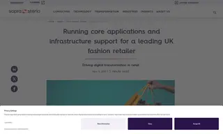 Preview of the Leading UK Fashion Retailer Case Study