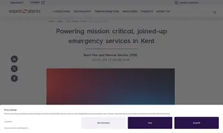 Preview of the Kent Fire and Rescue Service Case Study