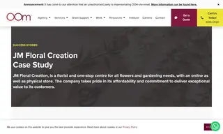 Preview of the JM Floral Creation Case Study
