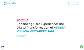 Preview of the Amrita University Case Study