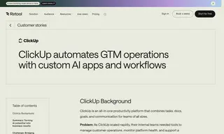 Preview of the ClickUp Case Study