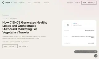 Preview of the Vegetarian Traveler Case Study