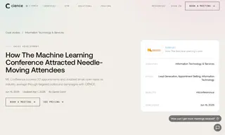 Preview of the Machine Learning Conference Case Study