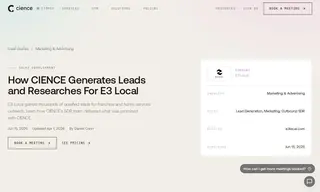 Preview of the E3 Local Case Study