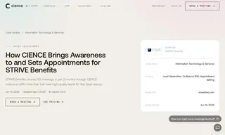 Preview of the STRIVE Benefits Case Study