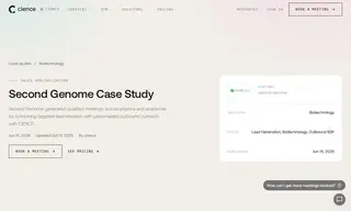 Preview of the Second Genome Case Study