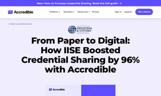 Preview of the Institute of Industrial and Systems Engineers (iise) Case Study