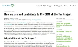 Preview of the Tor Project Case Study