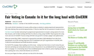 Preview of the Fair Vote Canada Case Study
