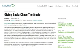 Preview of the Chase the Music Case Study