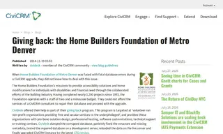 Preview of the Home Builders Foundation of Metro Denver Case Study