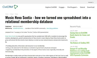 Preview of the Music Nova Scotia Case Study
