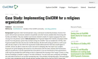 Preview of the Religious Organization Case Study