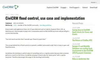 Preview of the CiviCRM.org Forum Case Study