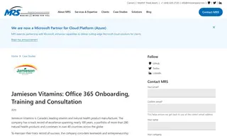 Preview of the Jamieson Vitamins Case Study