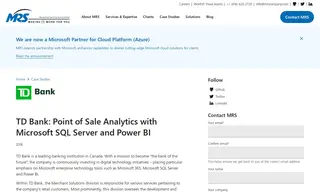 Preview of the TD Bank Merchant Solutions Case Study