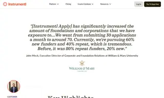 Preview of the William & Mary University Case Study