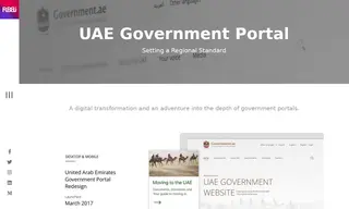 Preview of the UAE Government Portal Case Study