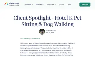 Preview of the Hotel K Pet Sitting & Dog Walking Case Study