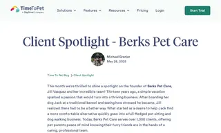 Preview of the Berks Pet Care Case Study