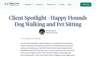 Preview of the Happy Hounds Dog Walking and Pet Sitting Case Study