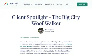 Preview of the The Big City Woof Walker Case Study
